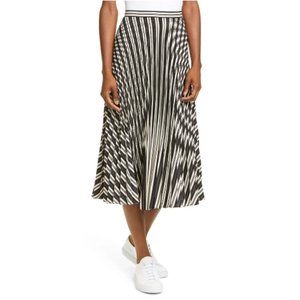 Club Monaco. Annina Pleated Satin Skirt